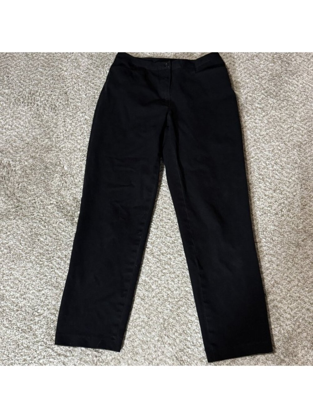 Jones Wear Sport Pants Women's Size 8 Black Cotton Blend Stretch Dry Clean